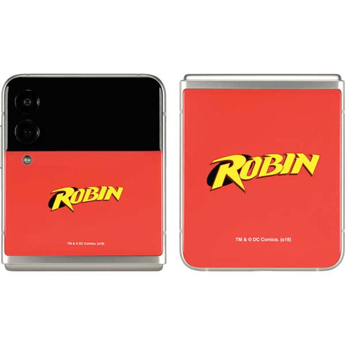DC Comics Robin Official Logo Galaxy Z Flip3 5G Skin